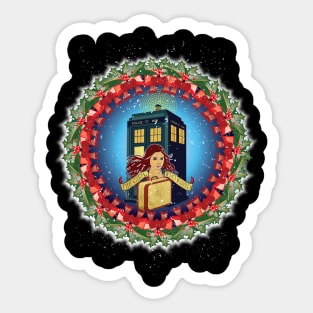 THE GIRL WHO WAITED CHRISTMAS VERSION Sticker